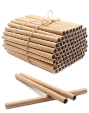100 Pieces Mason Bee Tubes 6 Inches Nesting Refill Cardboard Tubes Bee House Pap