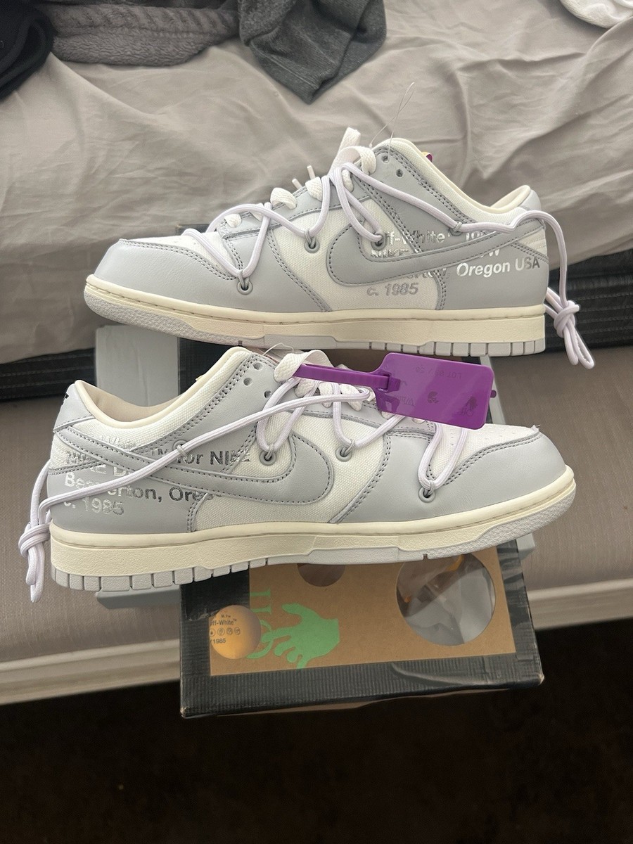 Nike Off-White x Dunk Low Lot 03 of 50 Size 8M | eBay