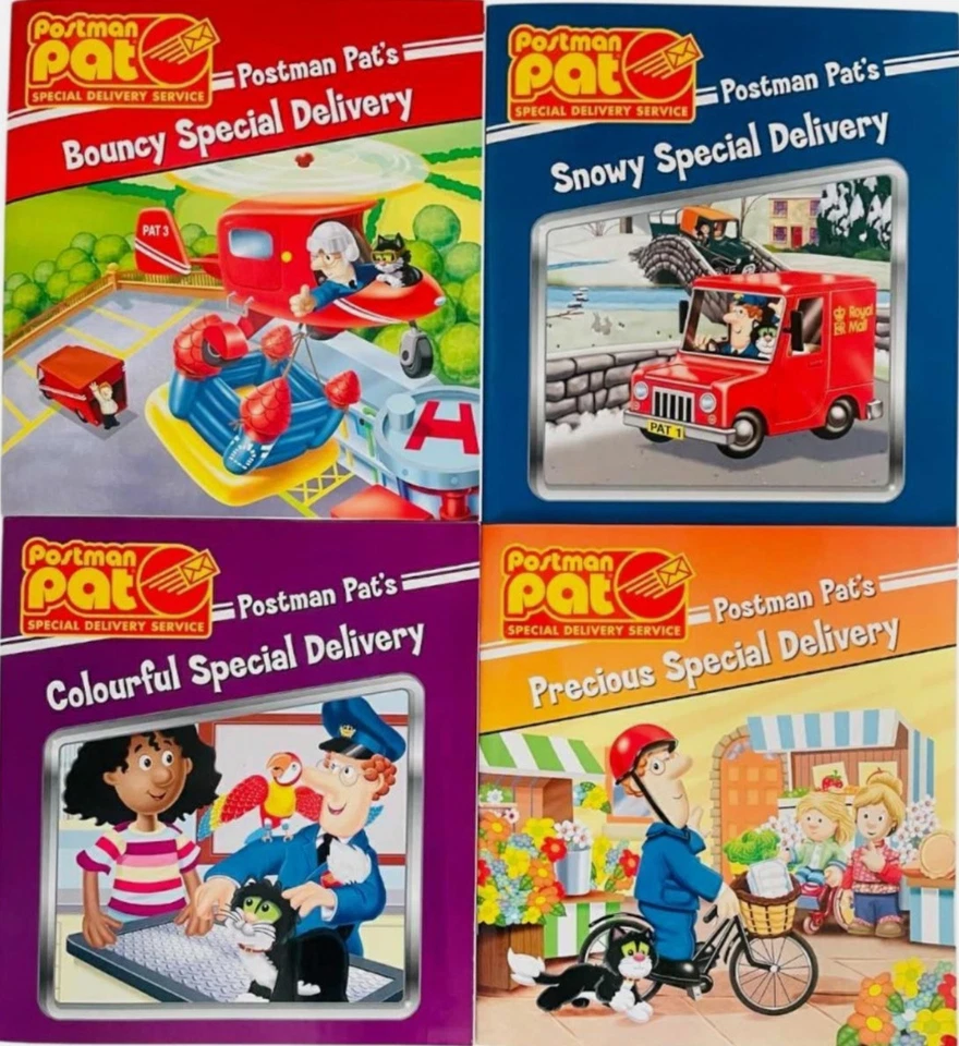NEW SEALED SET of 4 POSTMAN PAT STORYBOOKS special delivery collection 23 x 21 - Image 1 of 1