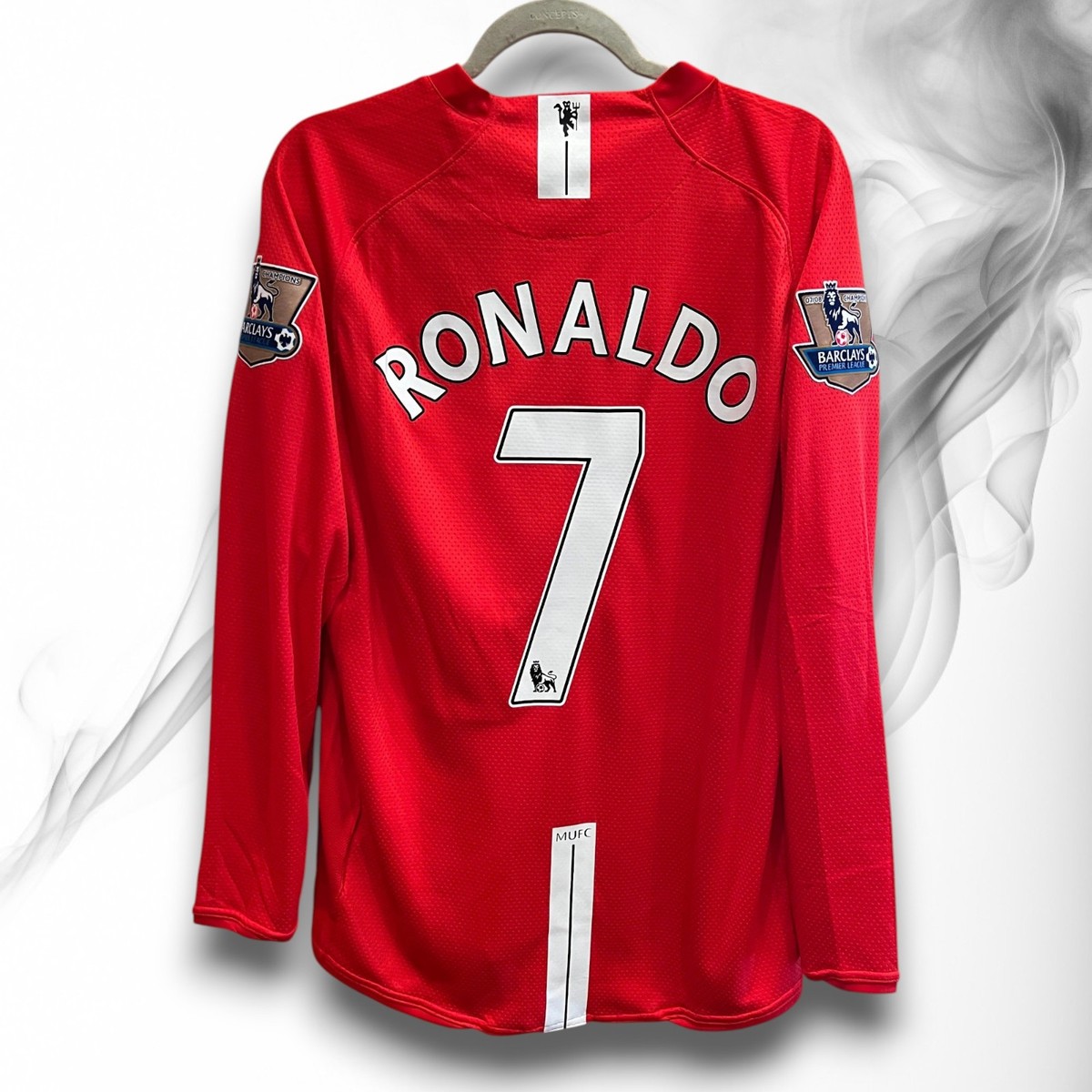 マンチェスター・U RONALDO 7 長袖UCL2008FINALモデル Cristiano Ronaldo #7Manchester United 2007/2008 Retro Long