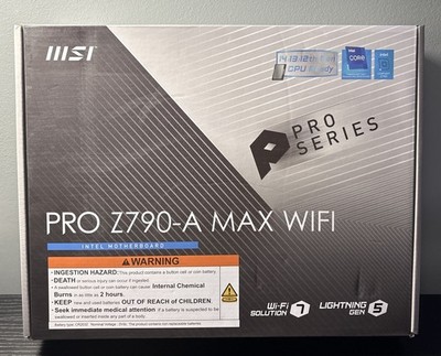 MSI PRO Z790-A MAX WiFi LGA 1700 ATX Intel Motherboard