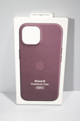 Apple Original iPhone 15 FineWoven Case MagSafe Mulberry OVP