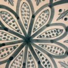 Moroccan Ceramic Plate Hand Painted Symmetrical Zwak Floral Mandala Style Signed — photo 7