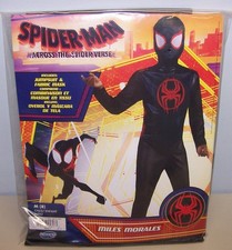 Marvel SPIDER-MAN Miles Morales Jumpsuit Costume Cosplay Child M 8-10  NEW 