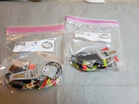 (LOT of 2) LEGO System 6836 UFO V-Wing Fighter, Complete w/o Fig or book