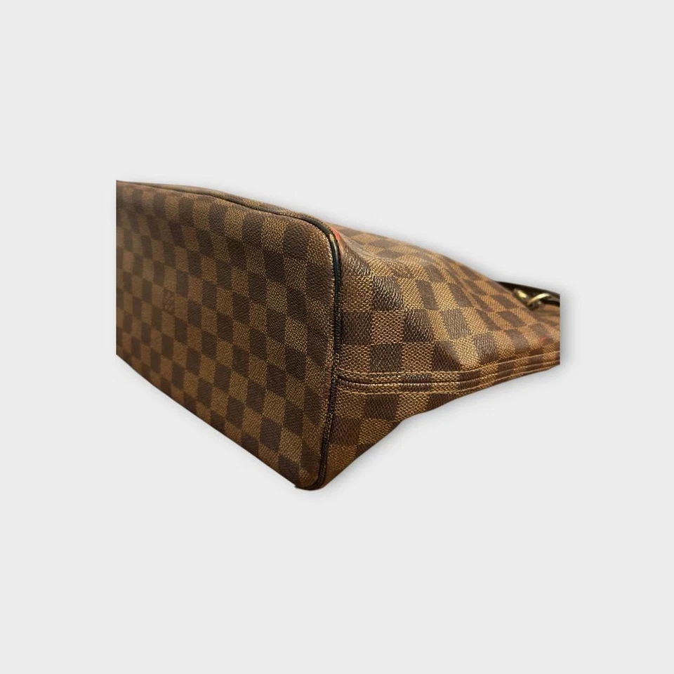 Borsa a tracolla Louis Vuitton Neverfull MM Damier Ebene in pelle N51105 orig... - Immagine 4 di 4