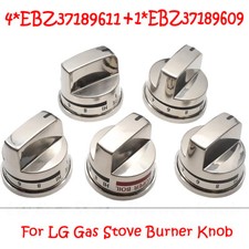 For LG Range 4-EBZ37189611 and 1-EBZ37189609 Gas Stove Burner Replacement Knobs