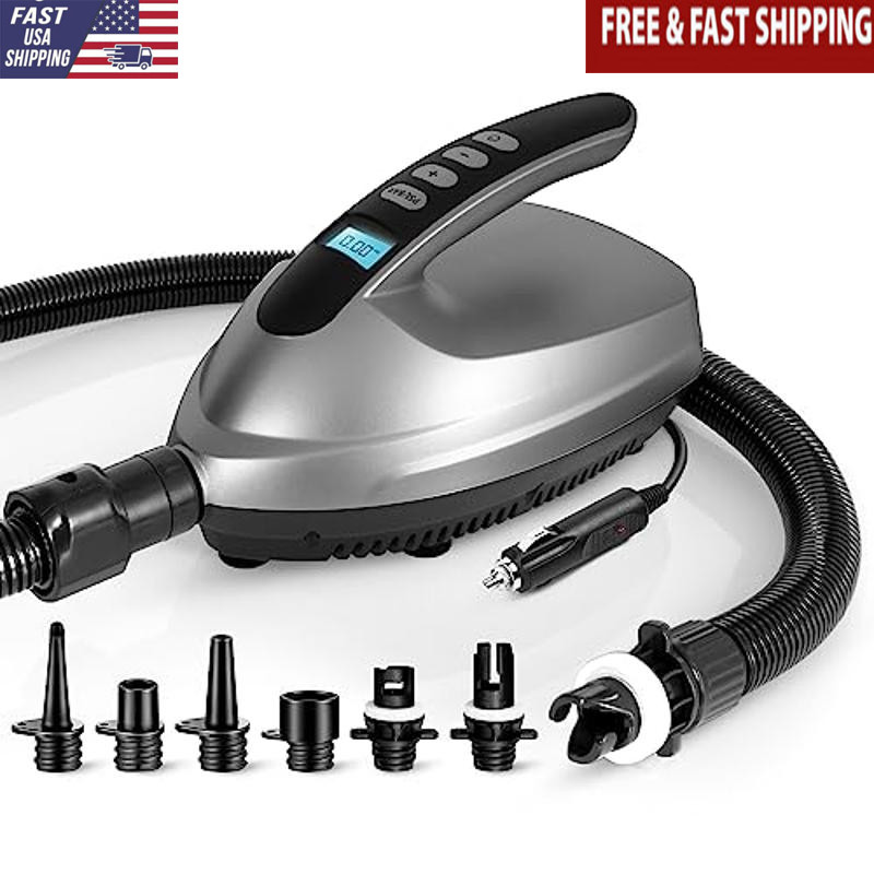 Compact Digital Air Pump Compressor Preset PSI Auto Shut Off Portable Design New