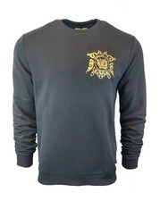 Versace Jeans Couture Sweatshirt Jumper Men Black Gold Tiger Logo Size L XXL
