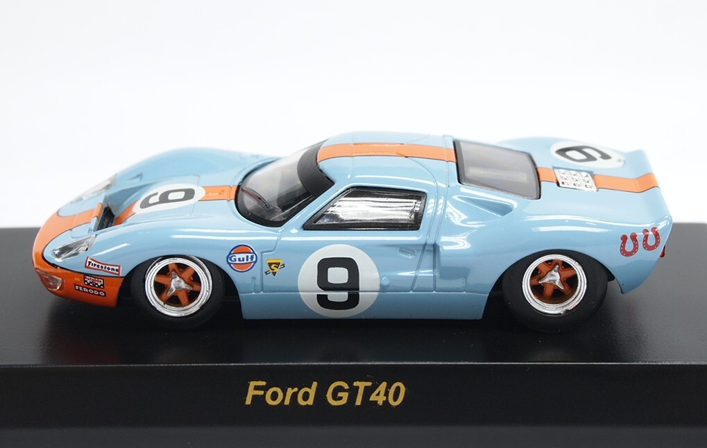 KYOSHO USA SPORTS CAR MINICAR COLLECTION 2 Ford GT40 #9 1/64 New A