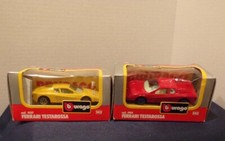 2 PREOWNED BBURAGO 1/43 SCALE FERRARI TESTARO...
