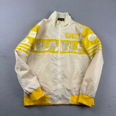 Bumble Jacket Mens Small Yellow Full Zip Long Sleeves Windbreaker