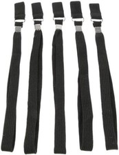 Comfort Axis Replacement Elastic Wrist Straps for Walking Canes 5pack Black