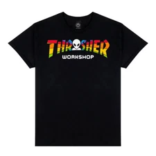 Thrasher Magazine x Alien Workshop SPECTRUM Skateboard T Shirt BLACK