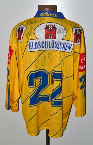 HC DAVOS SWITZERLAND SIGNED ICE HOCKEY SHIRT JERSEY ADIDAS #22 SIZE XL ADULT