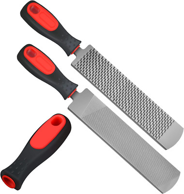 Gisafai 2 Pcs Rasps for Shoeing Horses with Handle Trimming File Carbon Steel Fa