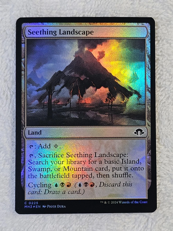MTG Seething Landscape FOIL Modern Horizons 3 (MH3) #225 Magic Card NM - Image 2 of 4