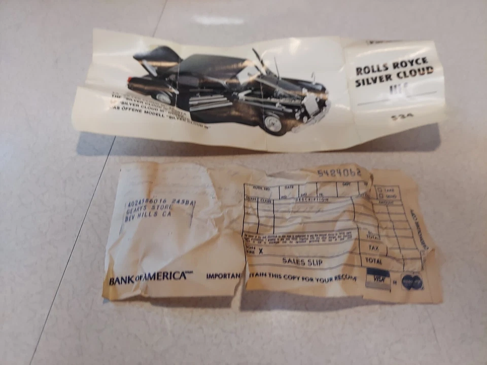 Vintage Polistil 1/30 - Rolls Royce Silver Cloud III Caja Original Coche Automóvil Foto 2 de 4