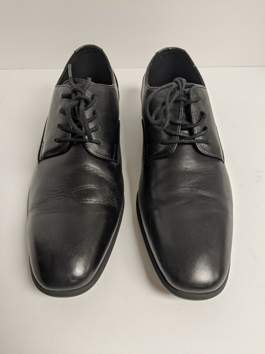 Calvin Klein Lucca Dress Oxford, Black Leather, Men display picture 2