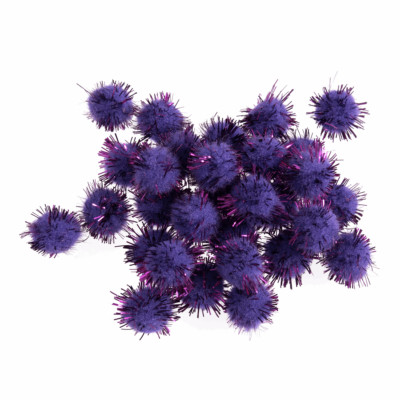 Pom Poms 100 Metallic Kinder Weihnachten Basteln Schule Projekt Kunst wählbar