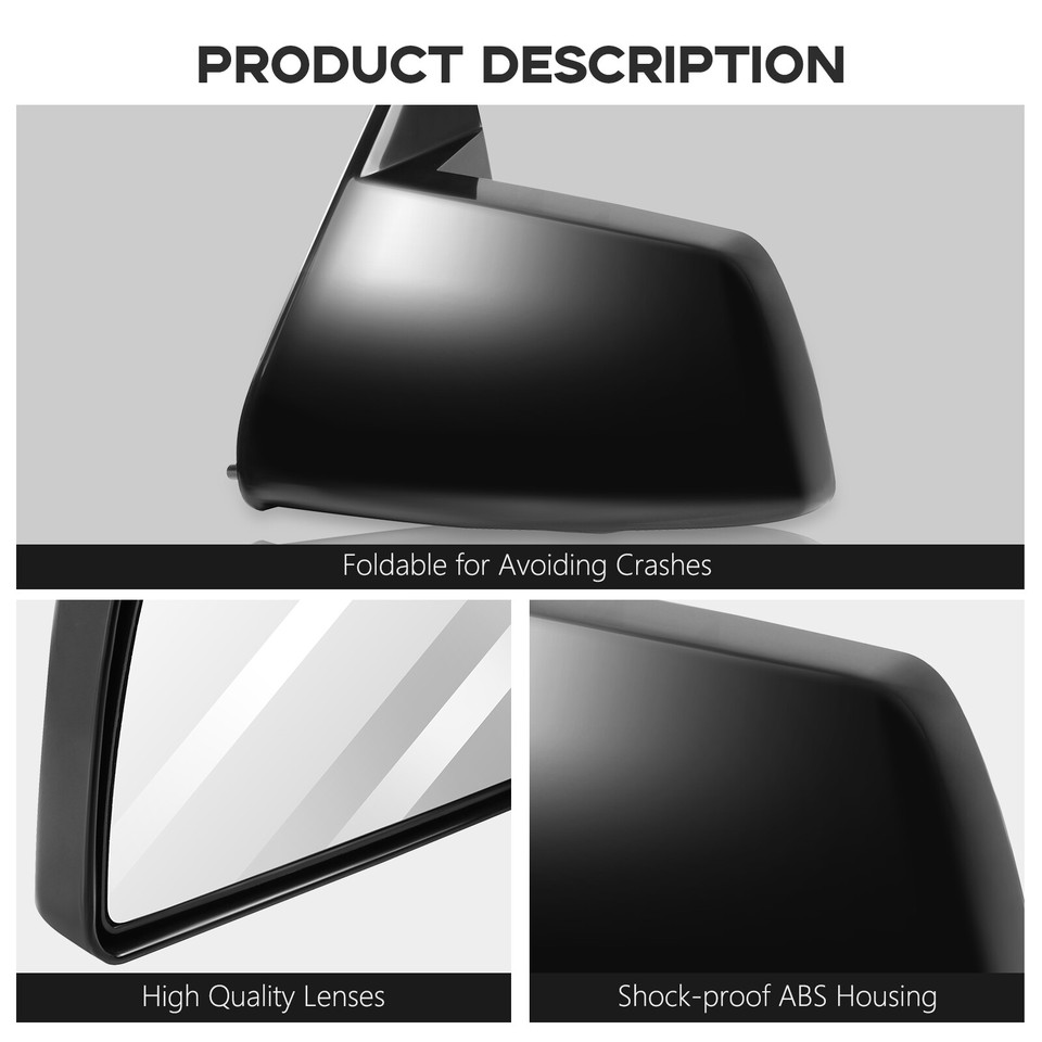 Sell Manual Mirrors Pair Set For Yukon Suburban Silverado Sierra Pickup Truck XL In Gardner - Foto 7