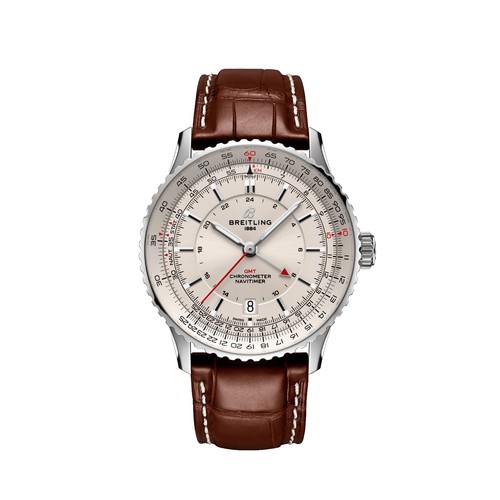 Bracelet Cuir Vache Bleu 22/24 Mm Pour Breitling Navitimer - Boucle Déployante - Neuf Sans étiquette