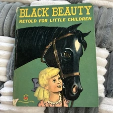 Wonder Book #595 Black Beauty for Little Children 1954