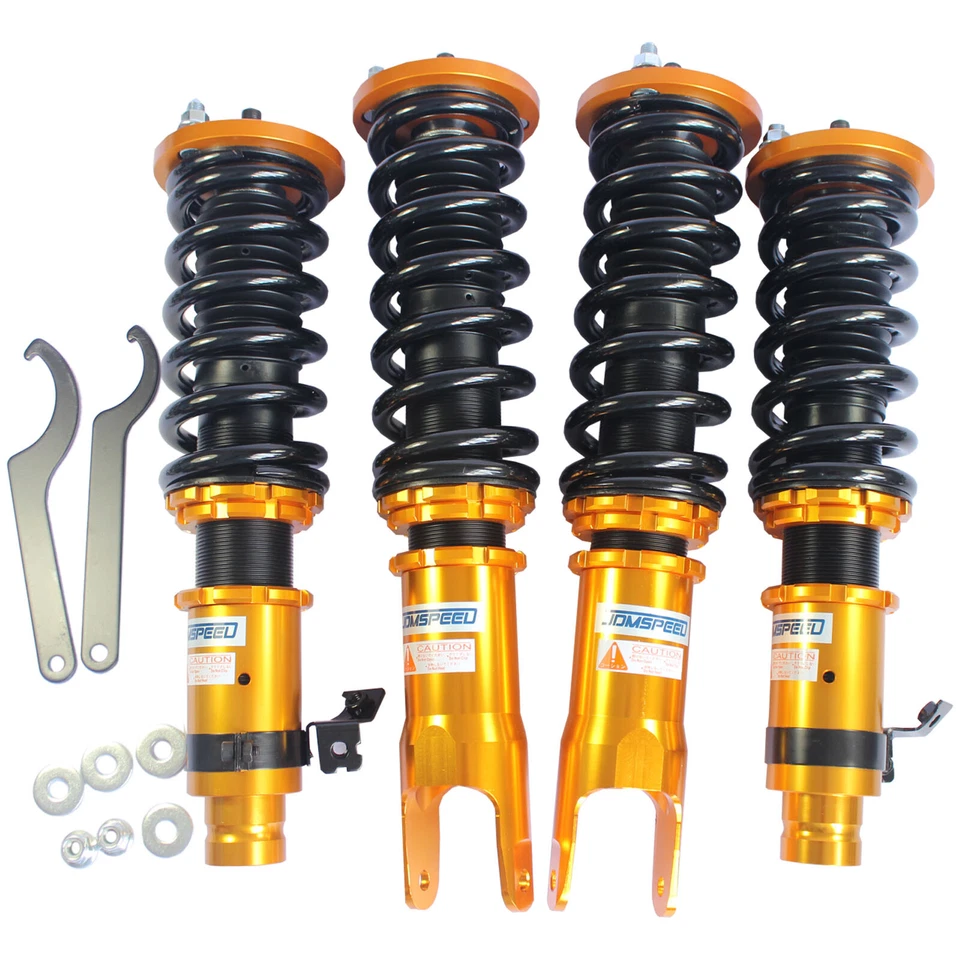 Juego completo de suspensión de muelles de amortiguador Coilover dorado para Honda Civic EK 96-00 Foto 2 de 4