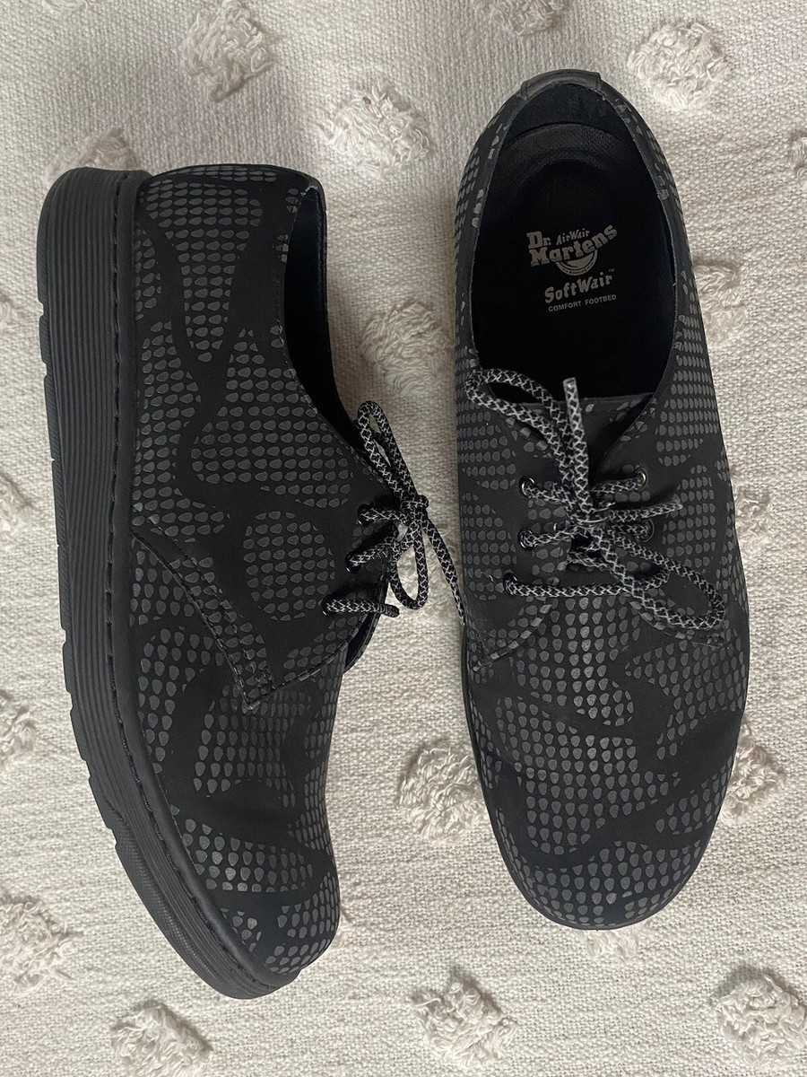 Dr. Martens Black Men\'s Shoes Cavendish Air Wair EUC like new sz 9 1461 Airwair Vintage Smooth Leather Oxford Shoes in Black  main image 4