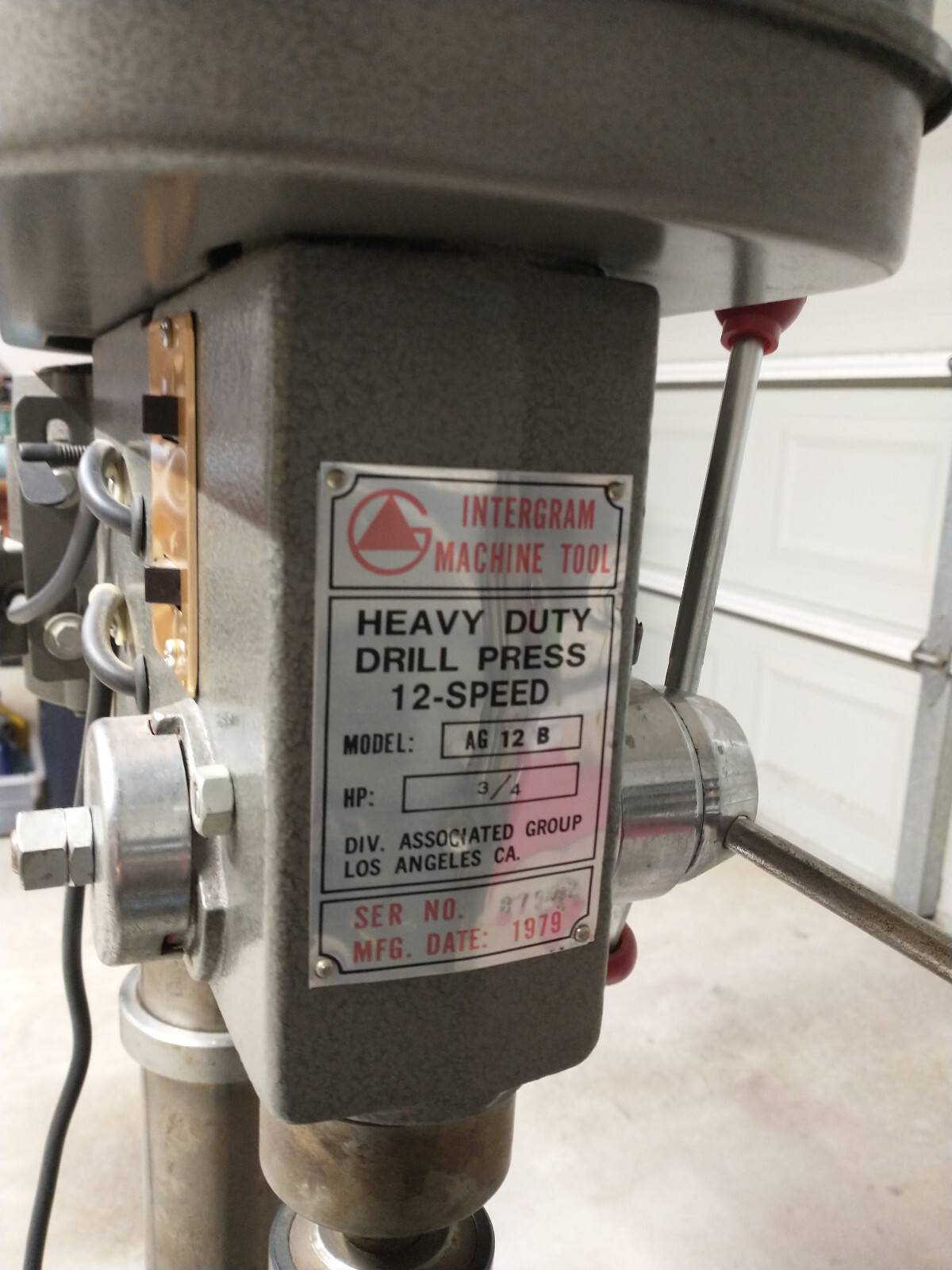 Intergram Machine Tool Drill Press eBay