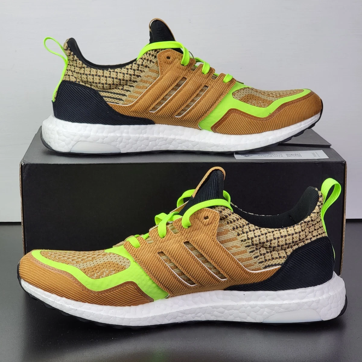 Adidas ultra boost black and shop tan