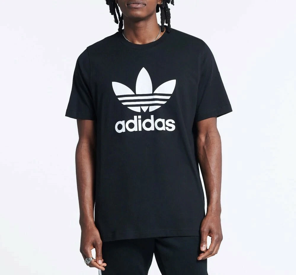 Adidas Black Originals Trefoil Men's White T-Shirt