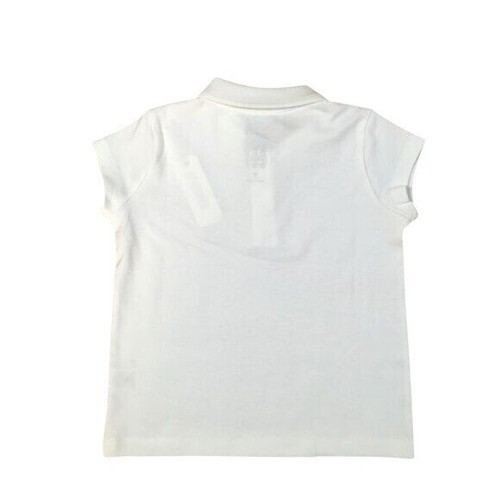 Gymboree Girls White Polo Shirt – Size 3T, Uniform Collar Shirt, Soft Cotton Ble - Picture 3 of 4