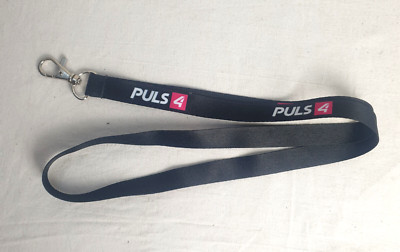 PULS 4 - Schlüsselband Lanyard, schwarz NEU #217
