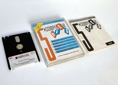 5 Computer Hits (1987) - Amstrad CPC 6128 disk / disquette