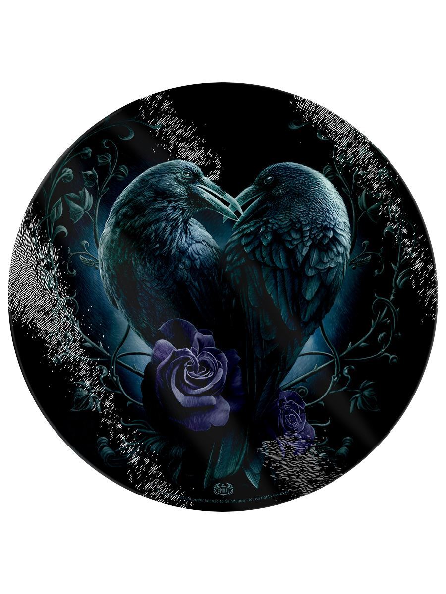 Spiral Chopping Board Raven Heart Circular 31x31cm