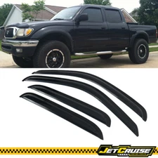Fits 01-04 Toyota Tacoma Pickup Crew Cab Acrylic Window Visor Sun Rain Guard 4Pc