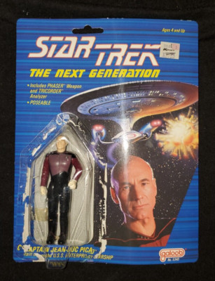 STAR TREK: CAPTAIN JEAN LUC PICARD - 3.75" Action Figure / 1988 Galoob ...
