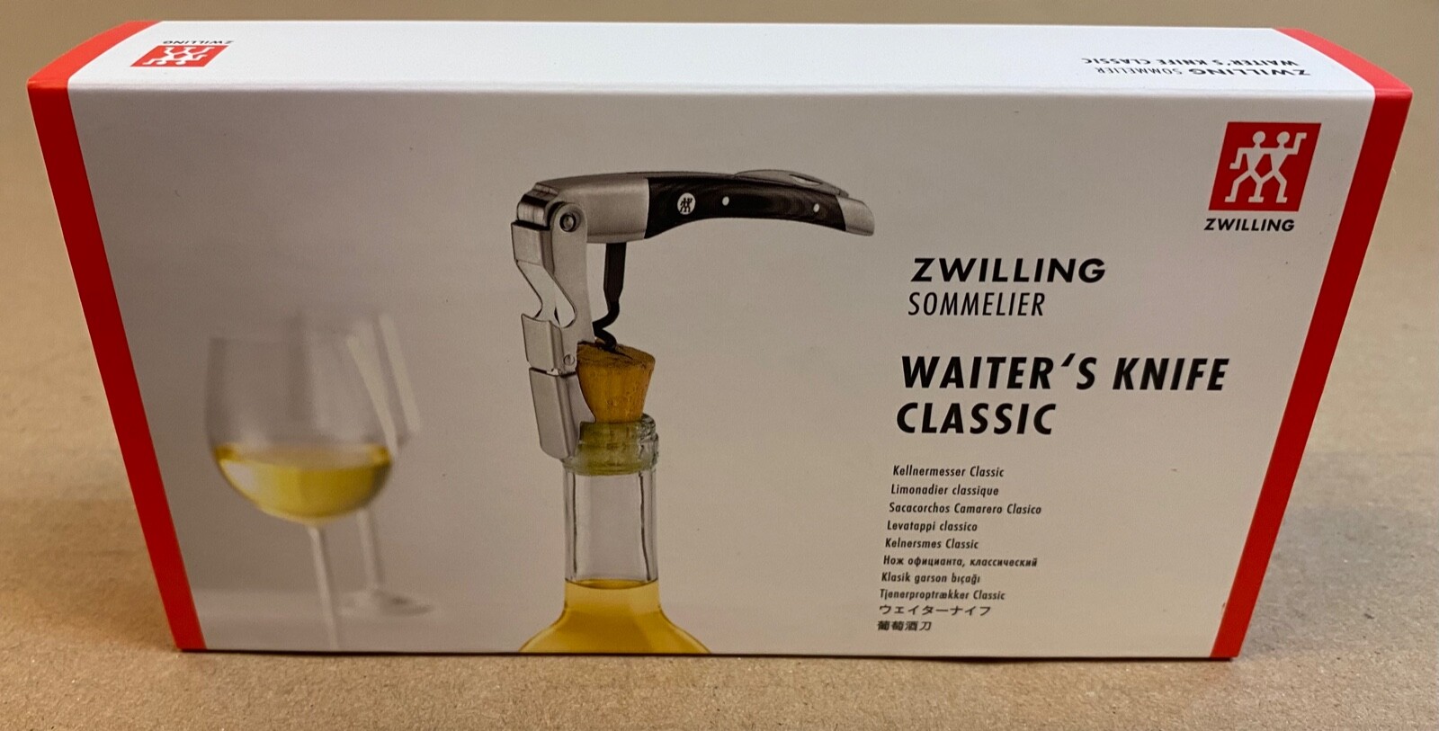 ZWILLING Henckels Sommelier Waiter's Friend Corkscrew, Wine & Bottle