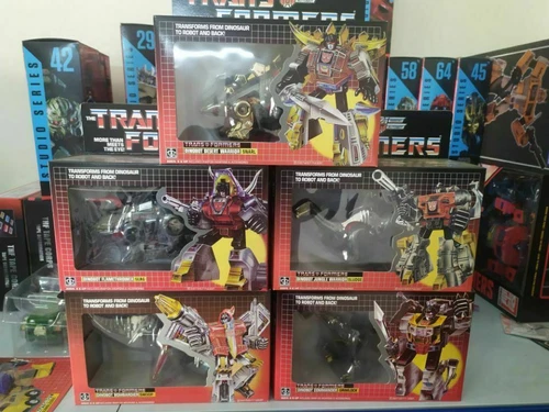 Transforms G1 Grimlock Slag Swoop Snarl Sludge Reissue Dinobots Action figure - Picture 13 of 53