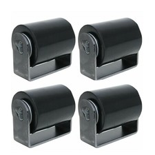 Slide Gate Roller 3" Top Guide Rubber Sliding Rolling Metal Door Wheel Lot 4