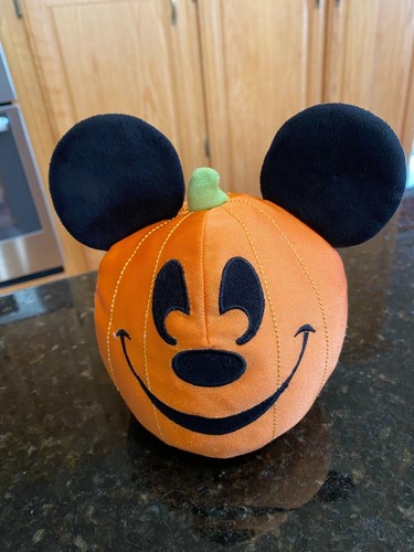 Disney Parks Mickey Mouse Pumpkin Halloween Plush Stuffed Animal Trick Or Treat Ebay