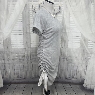 scrunch shirt dress Wynn Hamlyn - Scrunch Grey T-Shirt Dress