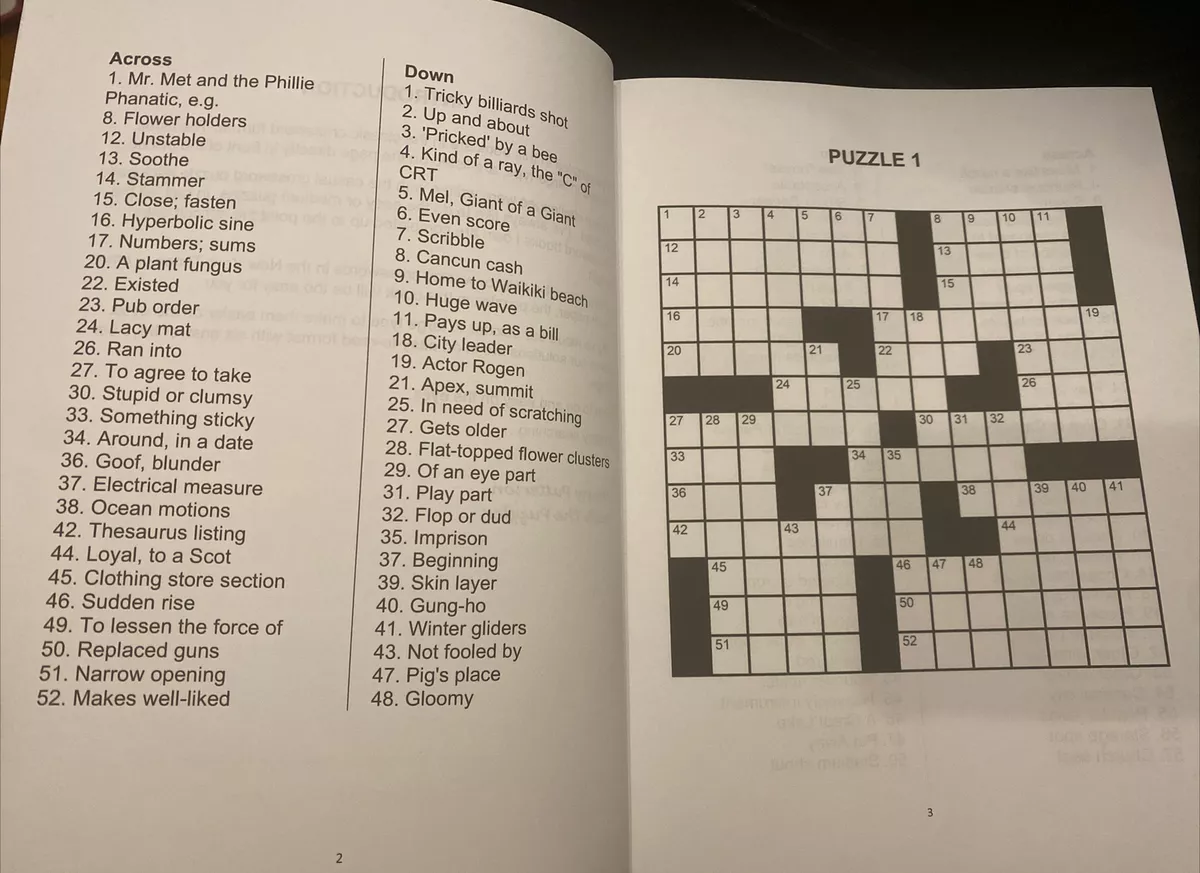 EASY-TO-READ CROSSWORD PUZZLES FOR ADULTS: LARGE-PRINT, MEDIUM