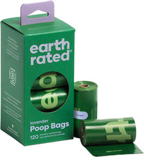 120 Count Poop Bags for Dogs Lavender Scented, Leak Proof and Extra Thick Waste