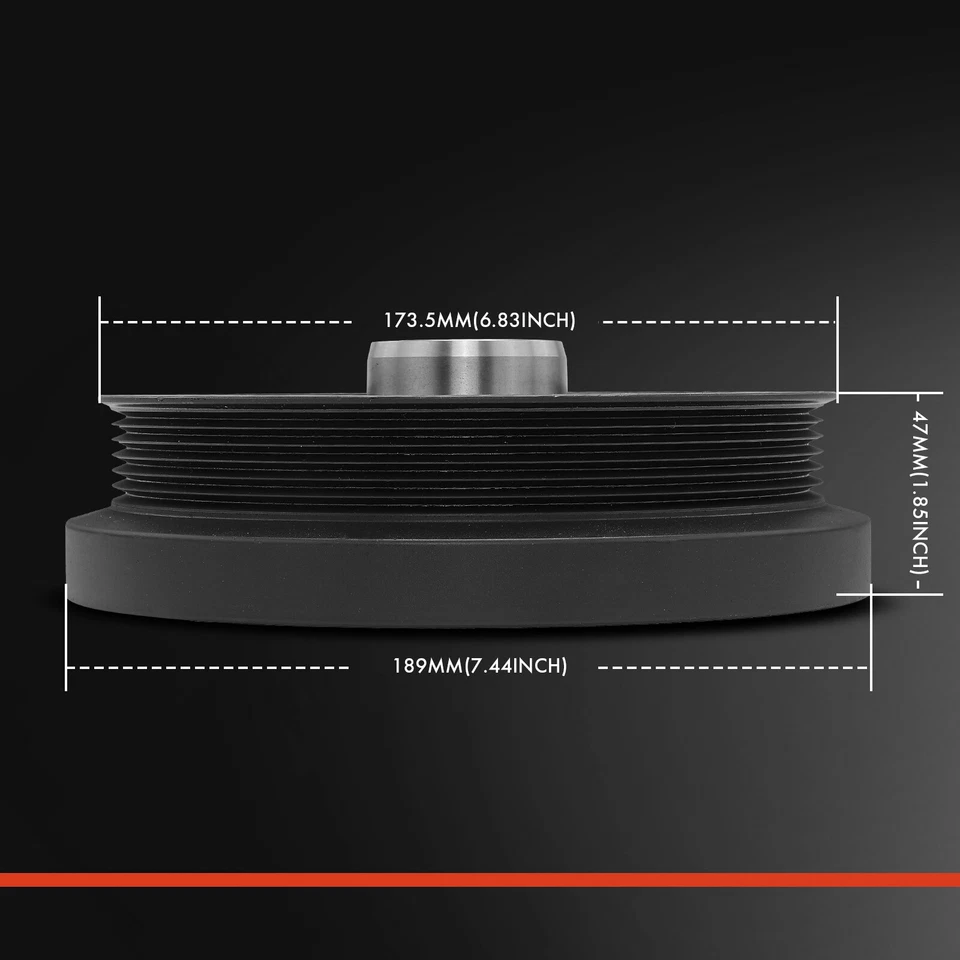 Equilibrador armónico para Ford Explorer 2005-2010 F-150 2009-2010 Mustang V8 4,6 L Foto 2 de 4