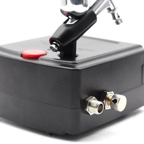 Dual Action Airbrush Spray Gun Air Compressor Kit Art Painting Tattoo Manicure - Picture 9 of 12