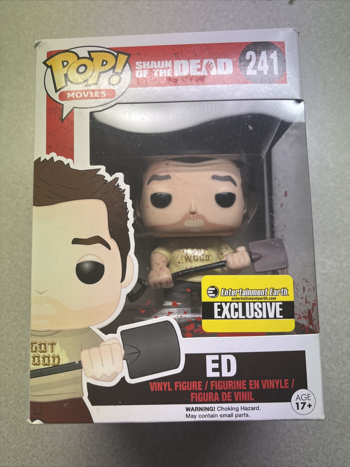 Funko Pop! Shaun Of The Dead 241 Edición Entertainment Earth Bloody Exclusivo