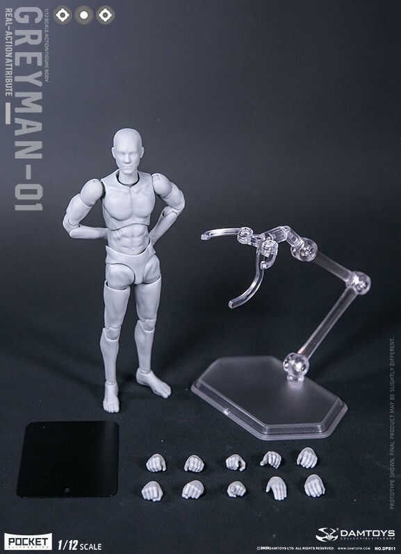 DAMTOYS 1/12 DPS11 DRAWMAN Male Flexible Figure Body 6