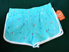 WONDER NATION sz XXL 18 Girl/Boy Pale Topaz Dolphin Athletic Shorts Pockets